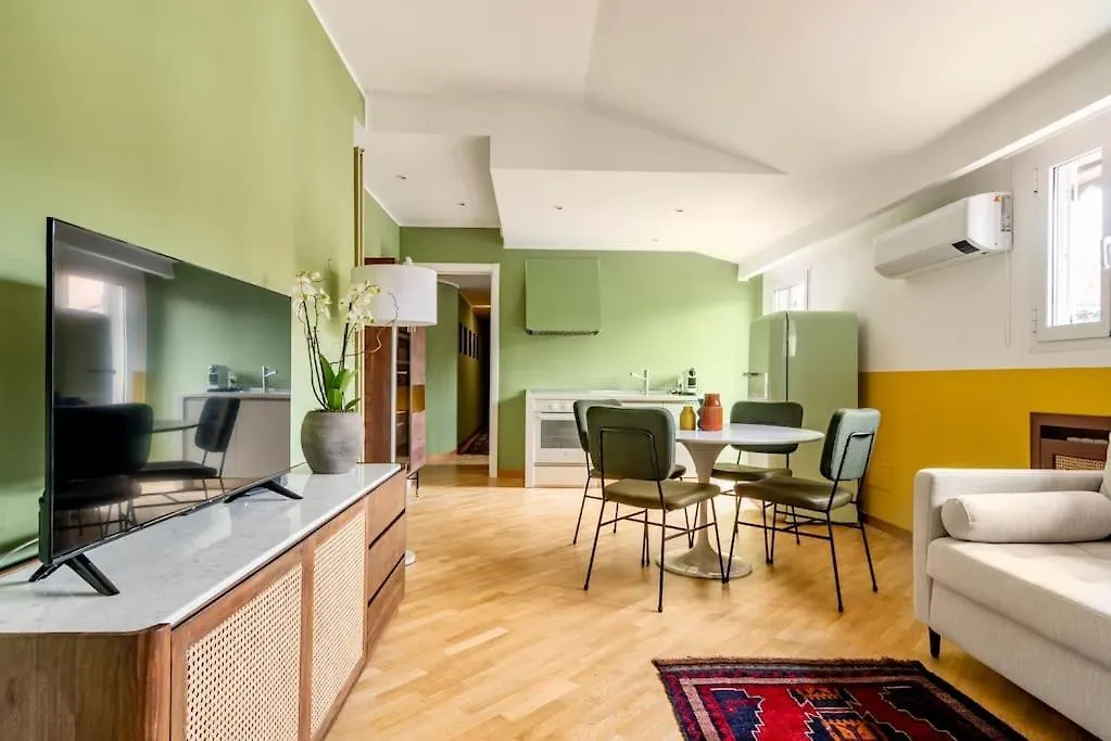 The Color-Block House Apartment Milan